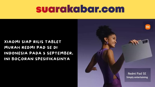 Xiaomi Siap Rilis Tablet Murah Redmi Pad SE di Indonesia pada 5 September, Ini Bocoran Spesifikasinya